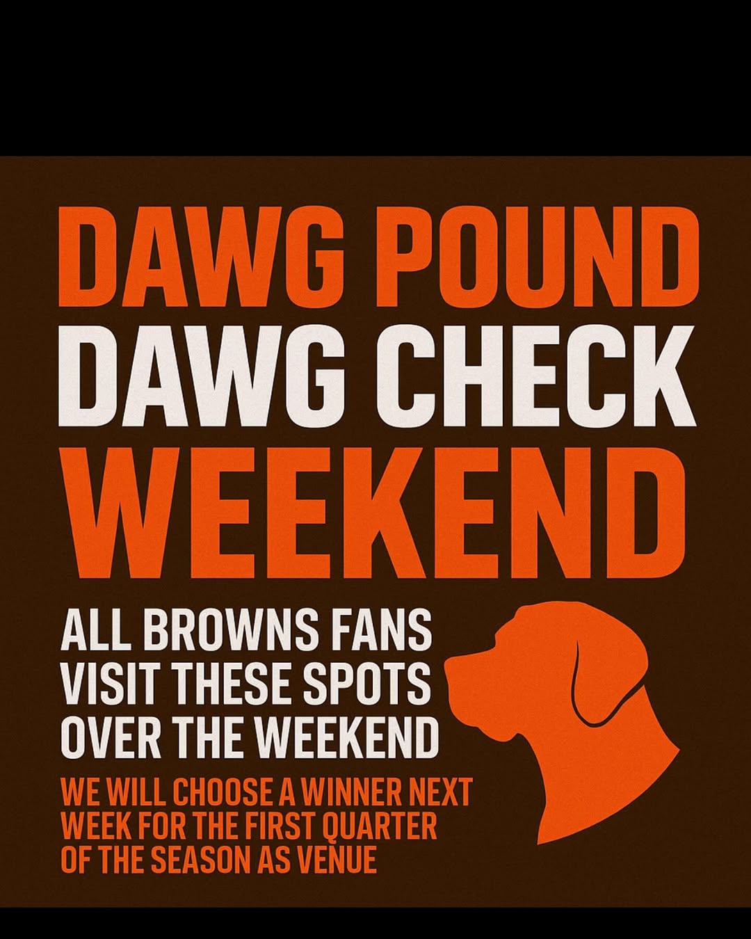 🚨 BROWNS TAKEOVER WEEKEND 🚨